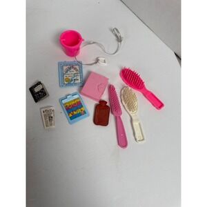 Vintage Mattel‎ Barbie Accessory Lot Dr Barbie Clipboard Notebook Brushes Bucket